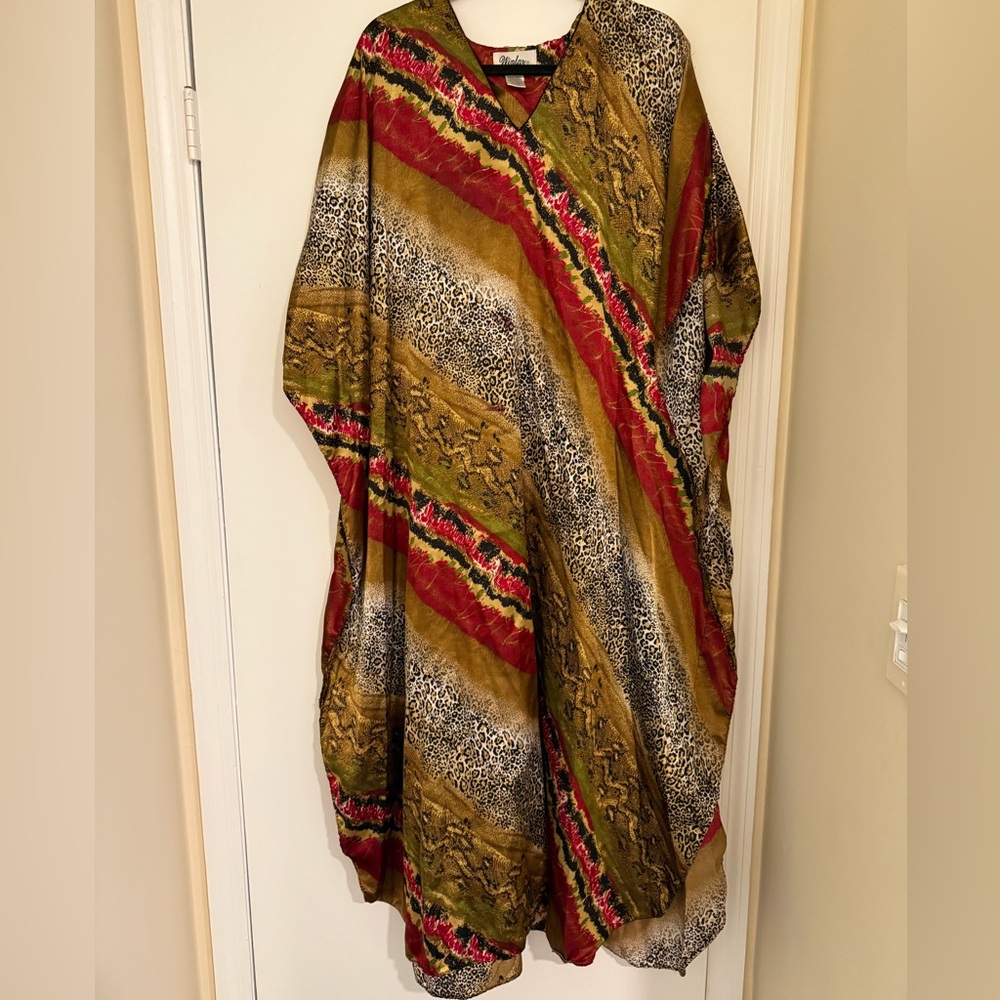 Animal Print Kaftan Caftan MuMu Dress Winlar Maxi One Size